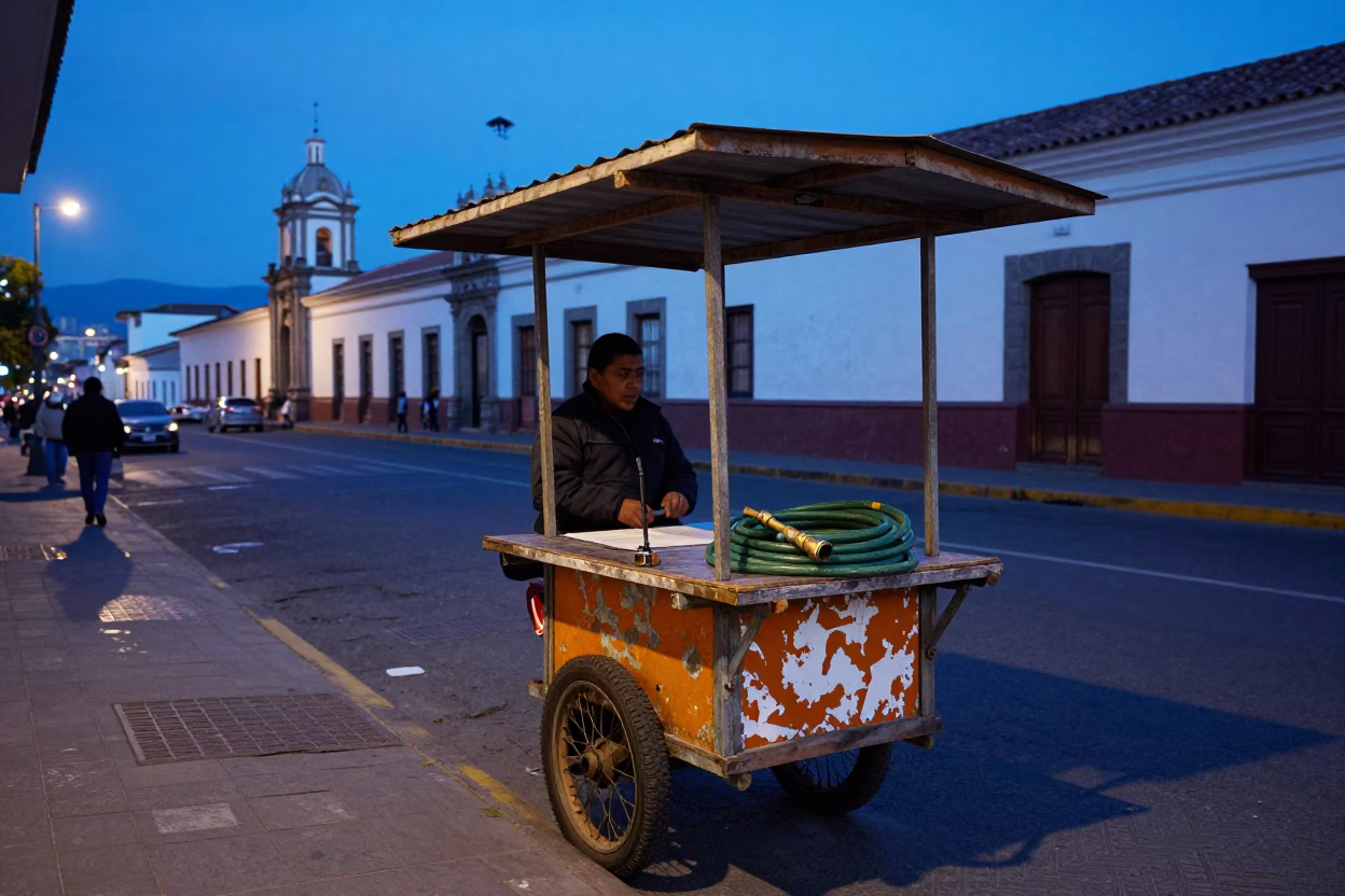 Vendor Cart in Quito in in Quito, Ecuador