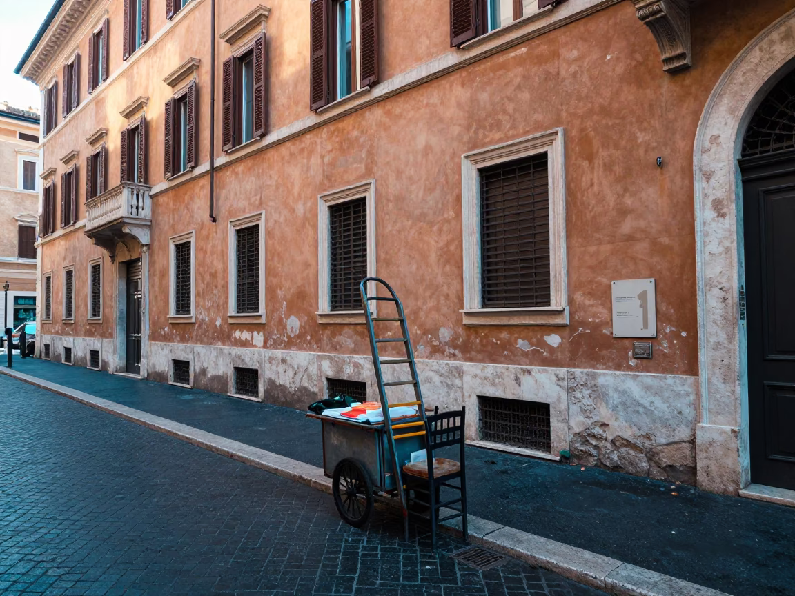 Vendor Cart in Rome in in Rome, Italy