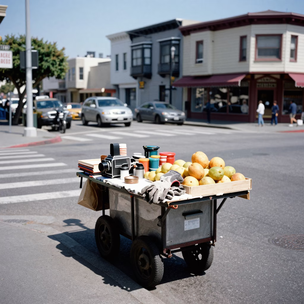 Vendor Cart in San Francisco in in San Francisco, California, United States