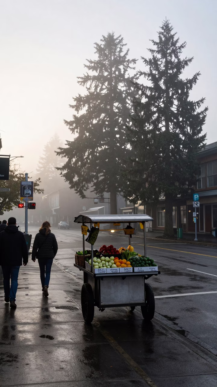 Vendor Cart in Seattle in in Seattle, Washington, United States