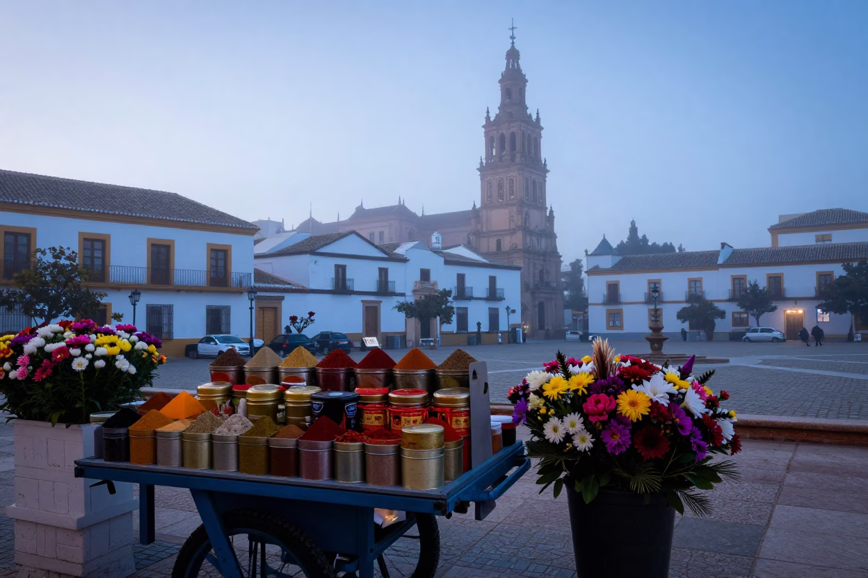 Vendor Cart in Seville in in Seville, Spain