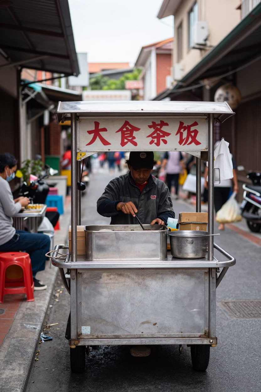 Vendor Cart in Tainan in in Tainan, Taiwan