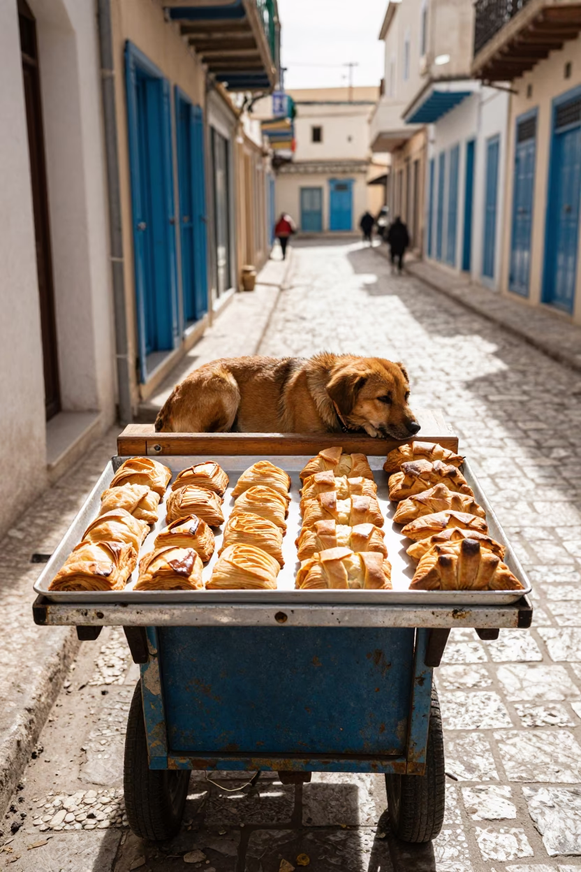 Vendor Cart in Tunis in in Tunis, Tunisia