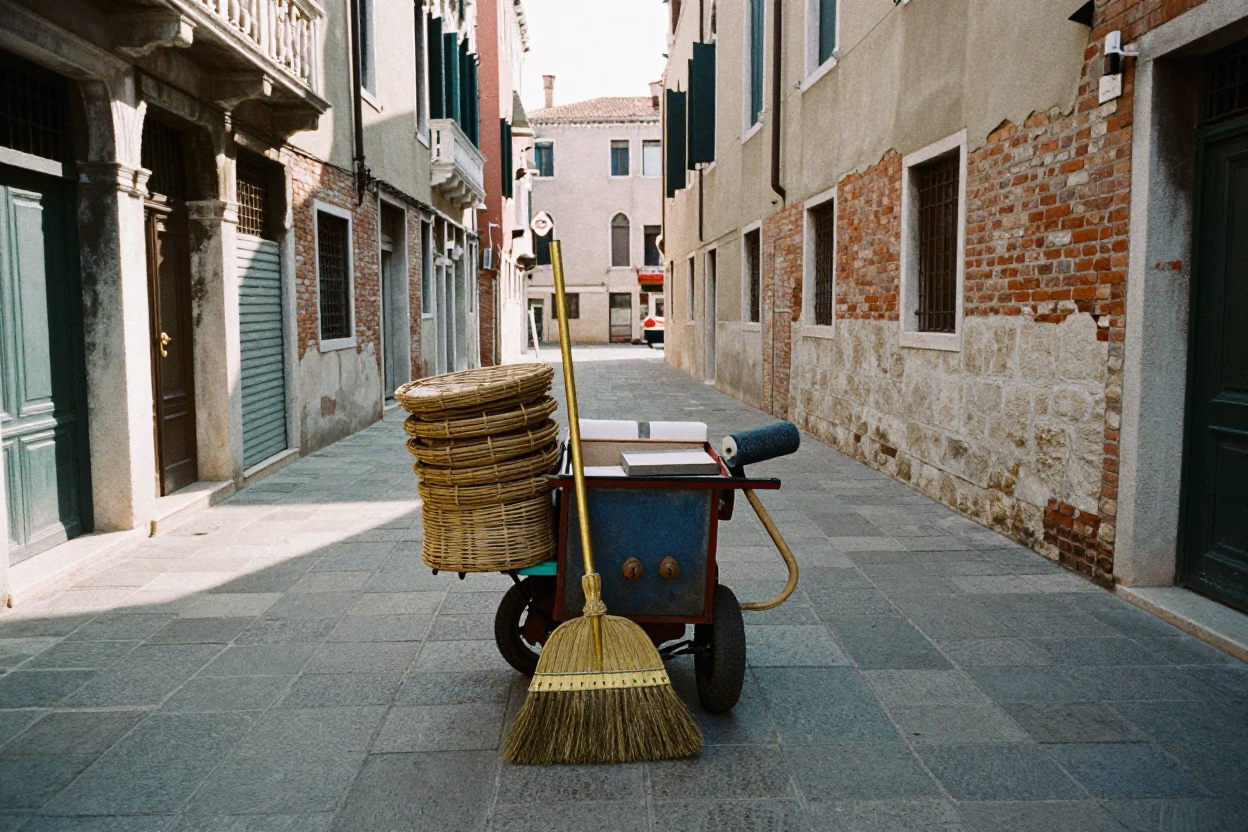 Vendor Cart in Venice in in Venice, Italy