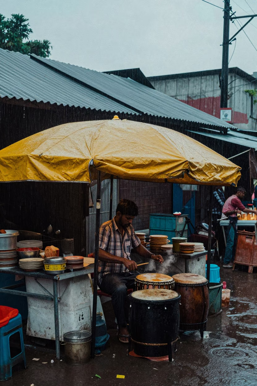 Vendor Cooking in Hyderabad in in Hyderabad, India