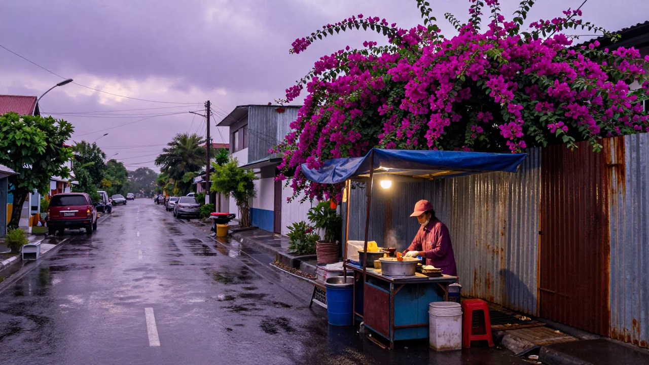Vendor Cooking in Surabaya in in Surabaya, Indonesia