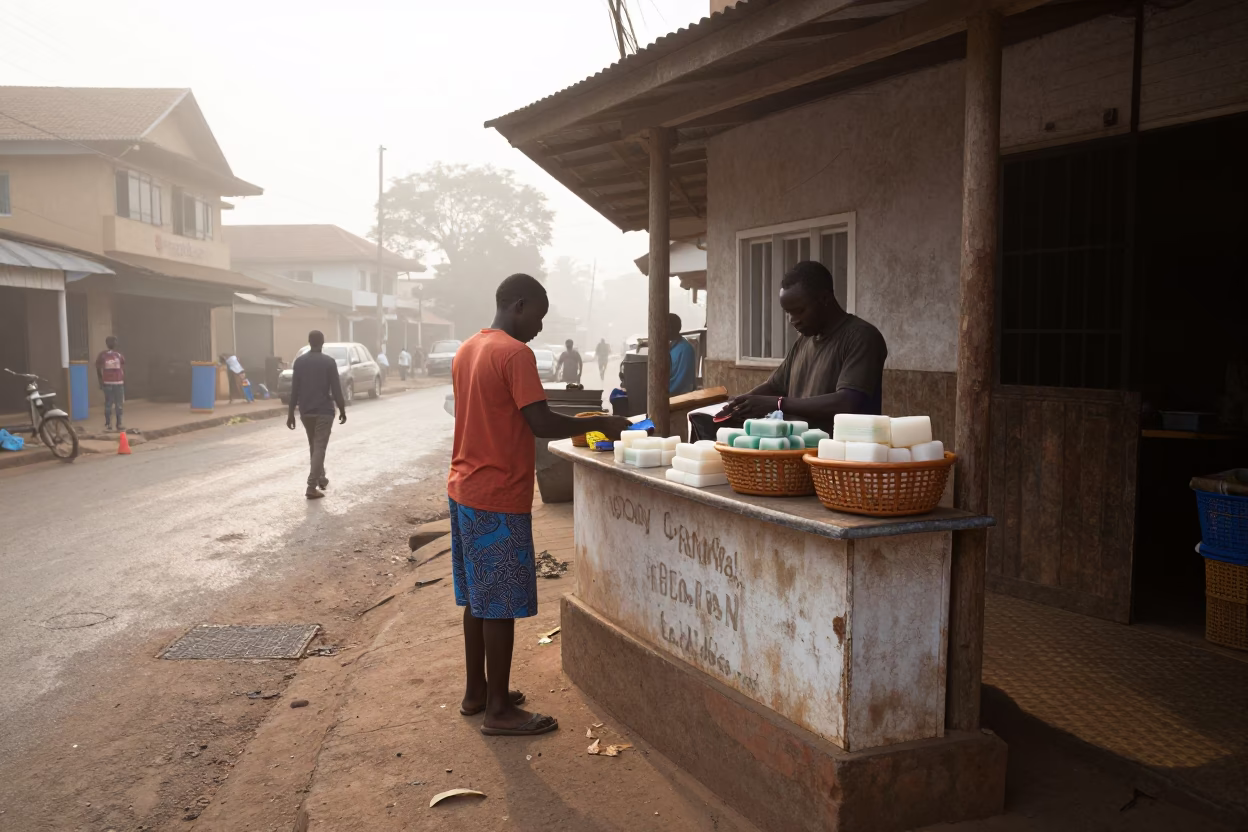 Vendor Counter in Accra in in Accra, Ghana