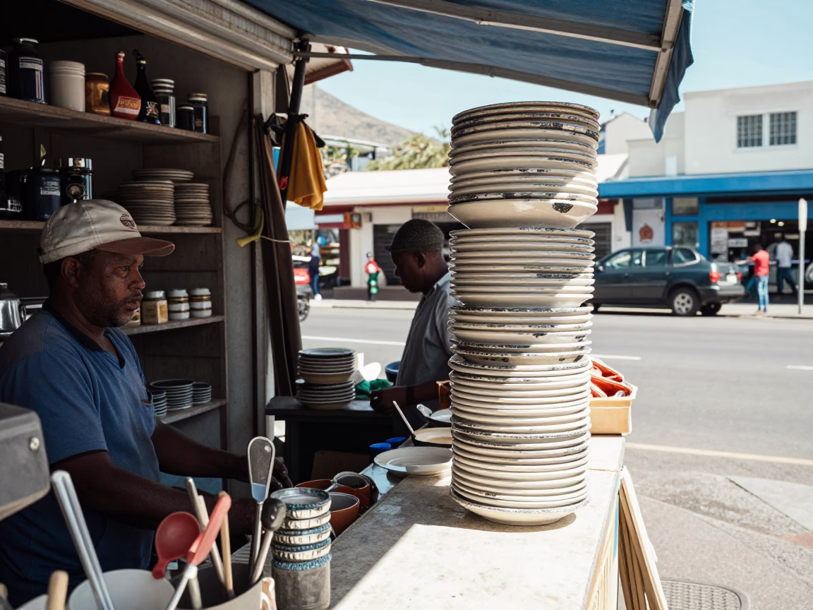 Vendor Counter in Cape Town in in Cape Town, South Africa
