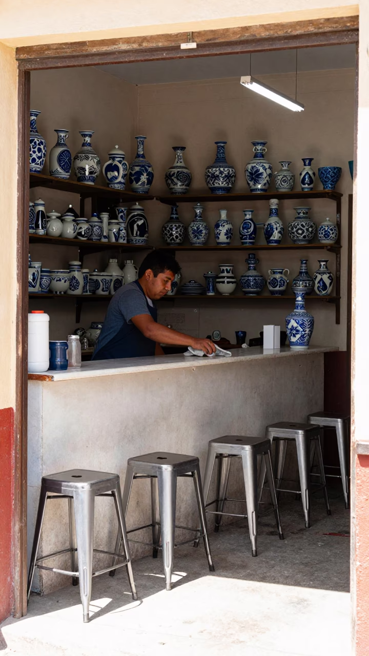 Vendor Counter in Merida in in Merida, Mexico
