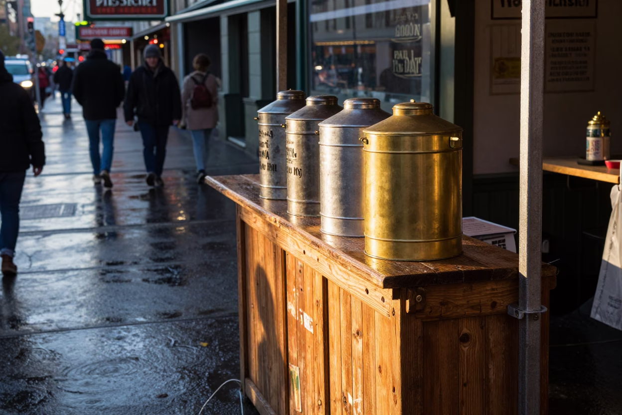 Vendor Counter in Seattle in in Seattle, Washington, United States