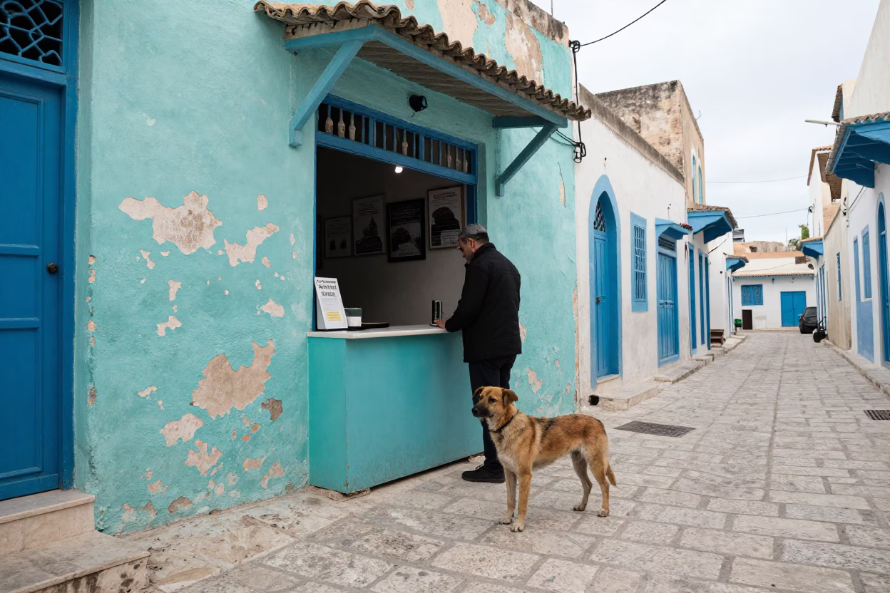 Vendor Counter in Tunis in in Tunis, Tunisia