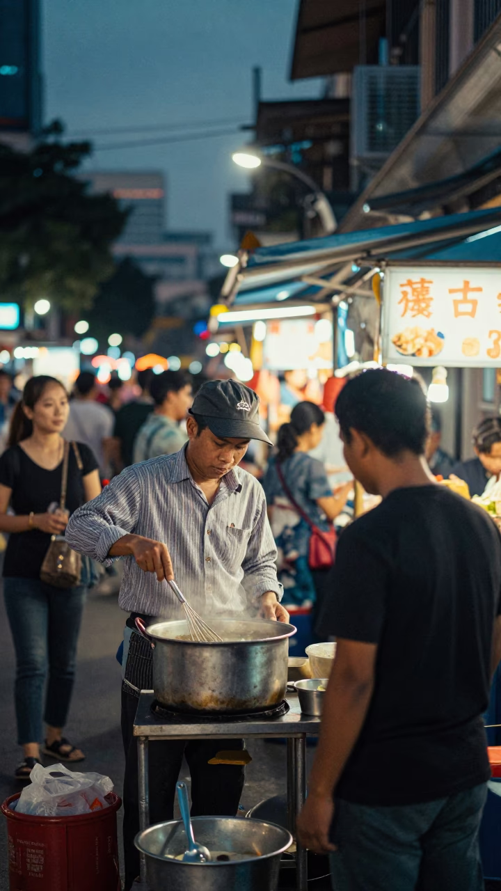 Vendor Evening in Ho Chi Minh City in in Ho Chi Minh City, Vietnam