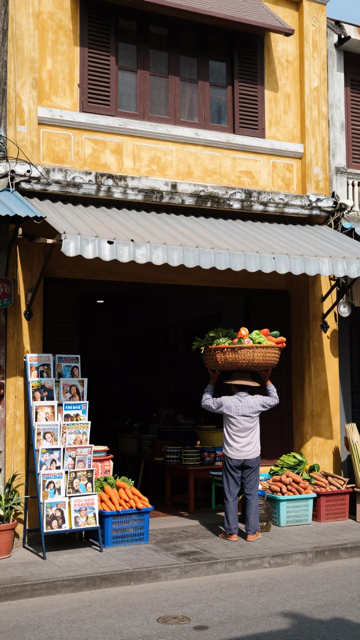 Vendor in Hoi An in in Hoi An, Vietnam