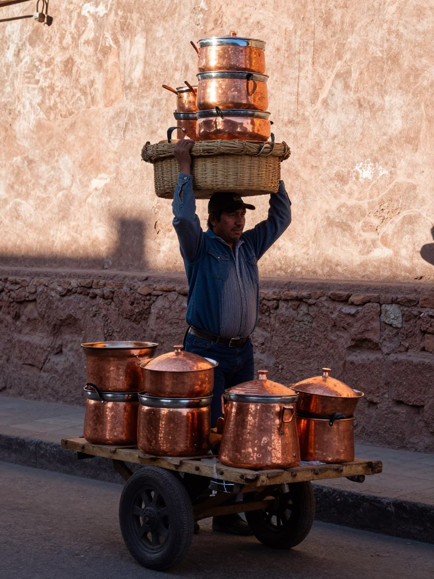 Vendor in La Paz in in La Paz, Bolivia