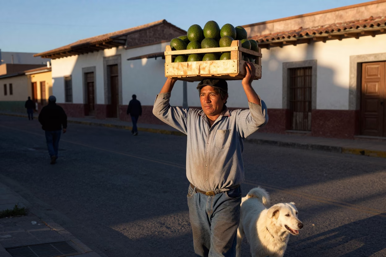 Vendor in La Paz in in La Paz, Bolivia