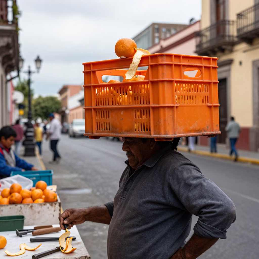 Vendor in Mexico City in in Mexico City, Mexico