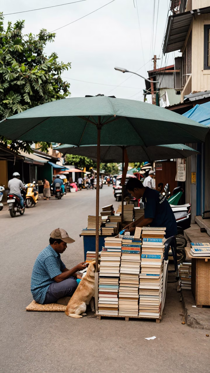 Vendor in Phnom Penh in in Phnom Penh, Cambodia