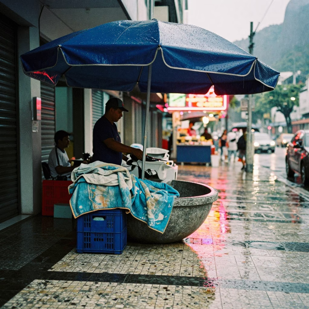 Vendor in Rio De Janeiro in in Rio de Janeiro, Brazil