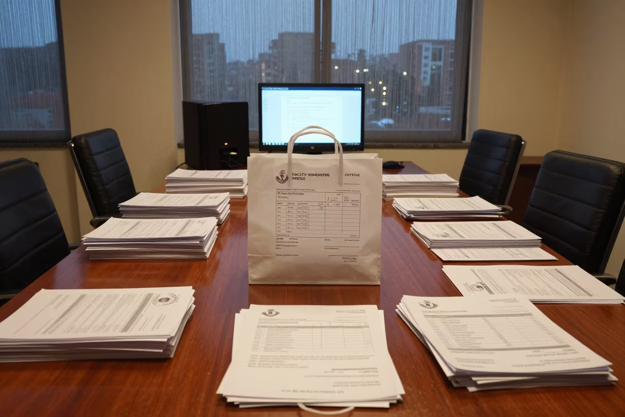 Vendor Invoice Tote in Islamabad Conference Room in inside a conference room near Islamabad