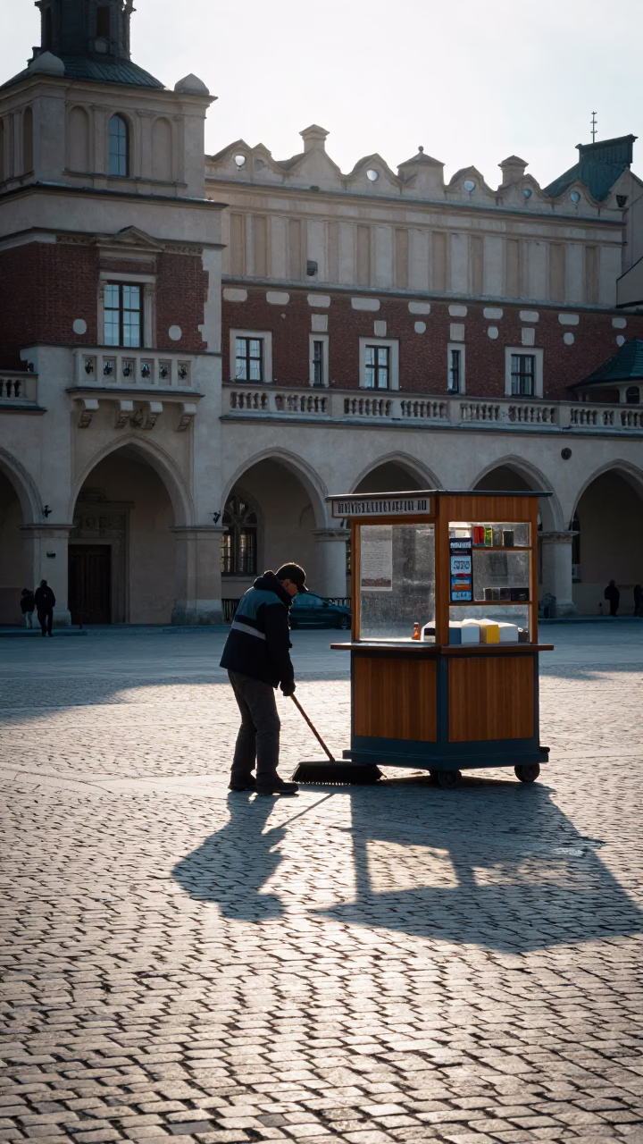 Vendor Kiosk in Krakow in in Krakow, Poland