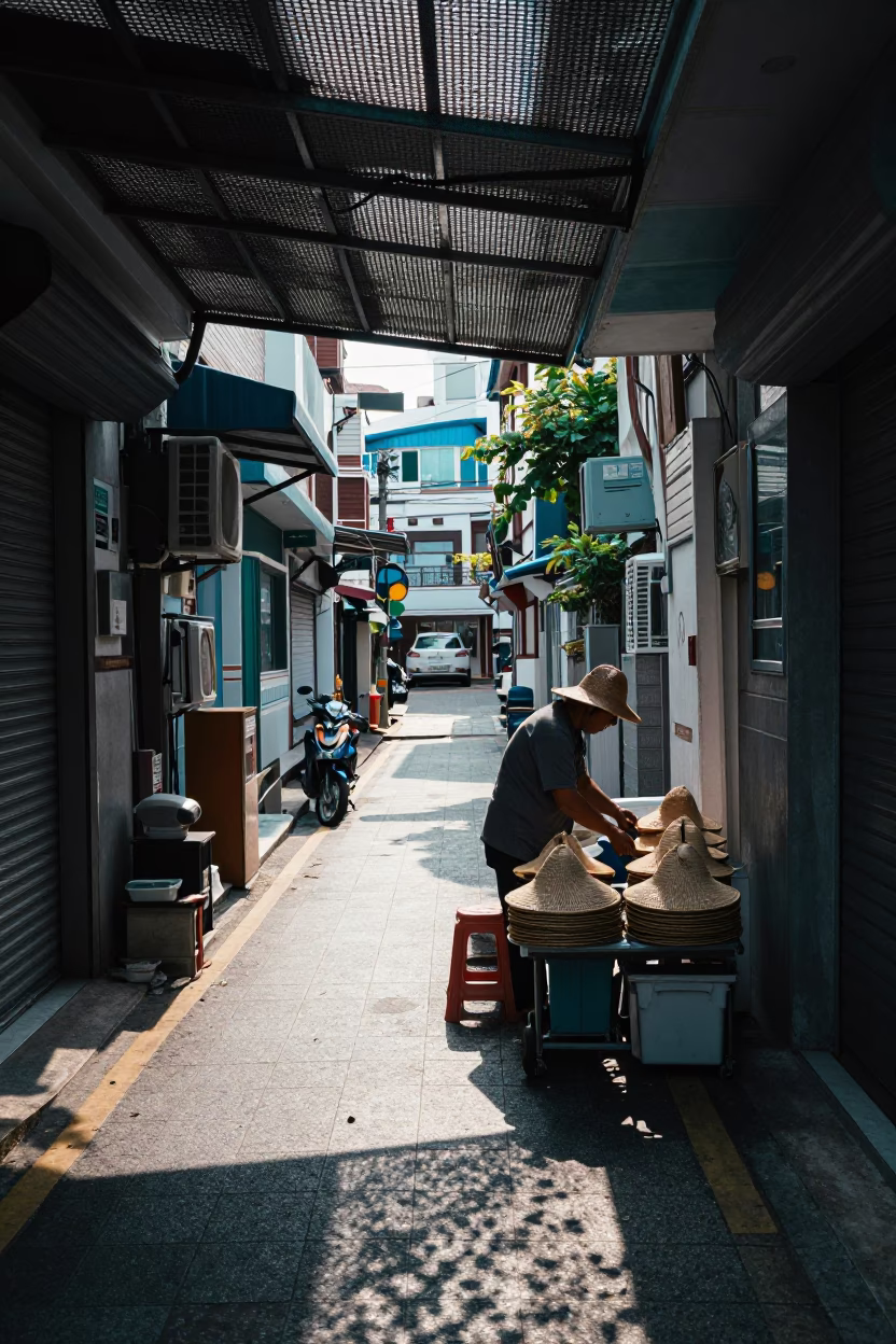 Vendor Preparation in Busan in in Busan, South Korea