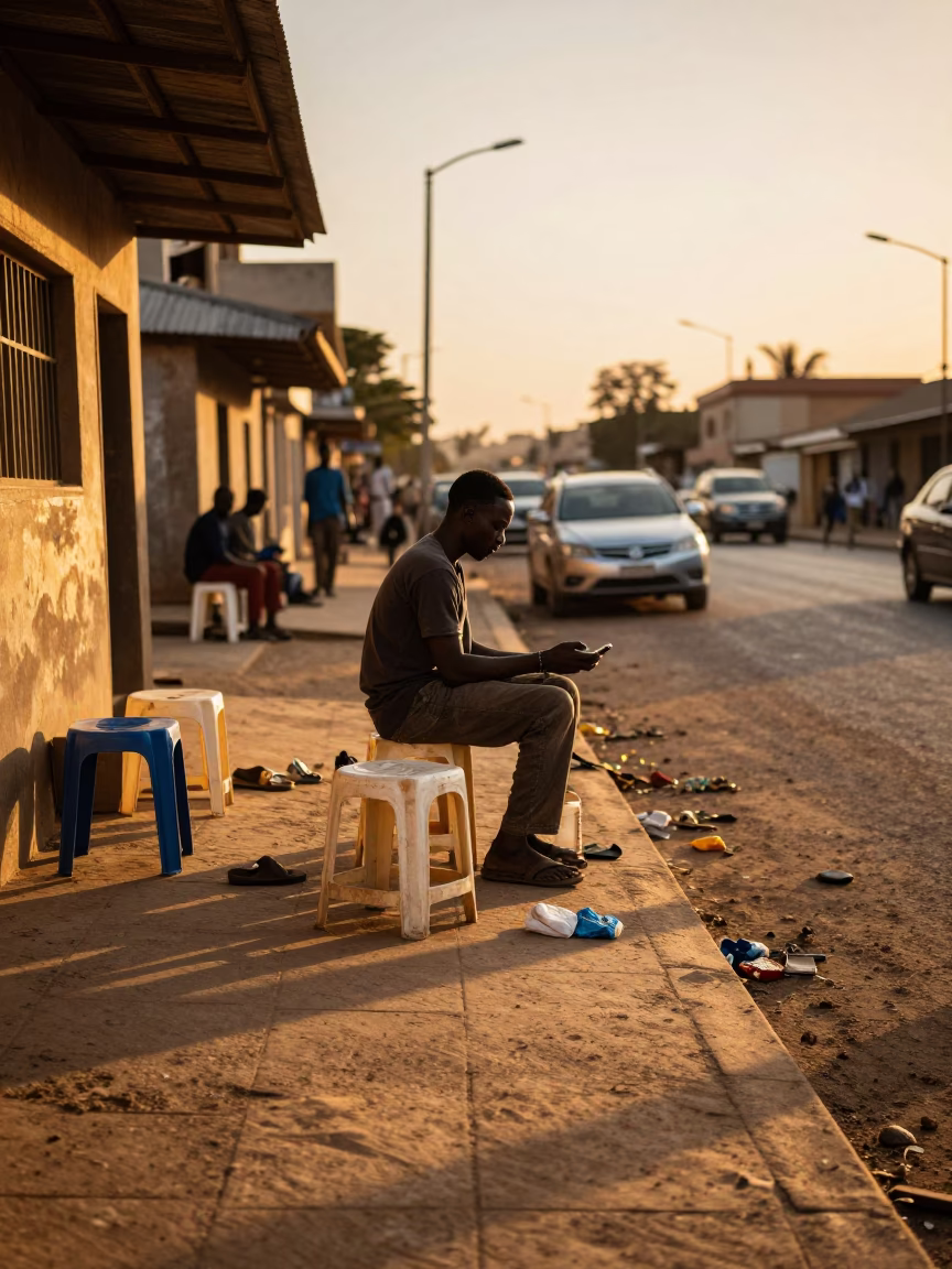 Vendor Rest in Dakar in in Dakar, Senegal