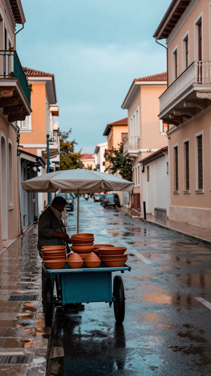 Vendor's Cart in Athens in in Athens, Greece