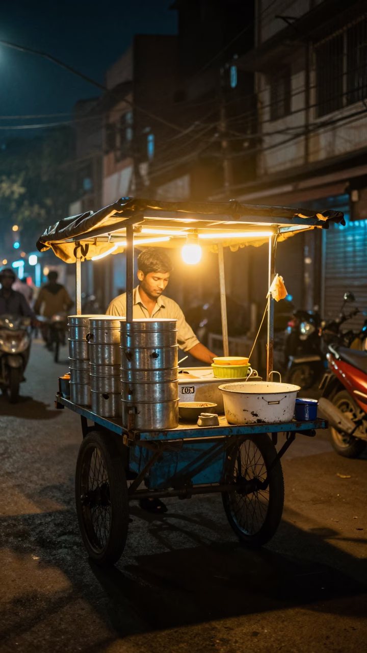 Vendor's Cart in Mumbai in in Mumbai, India