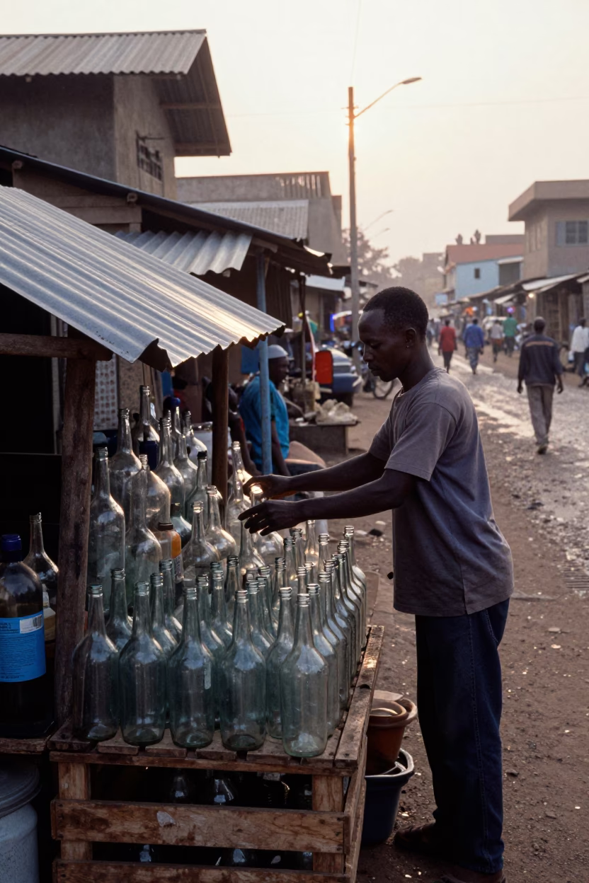 Vendor's Stall in Dakar in in Dakar, Senegal