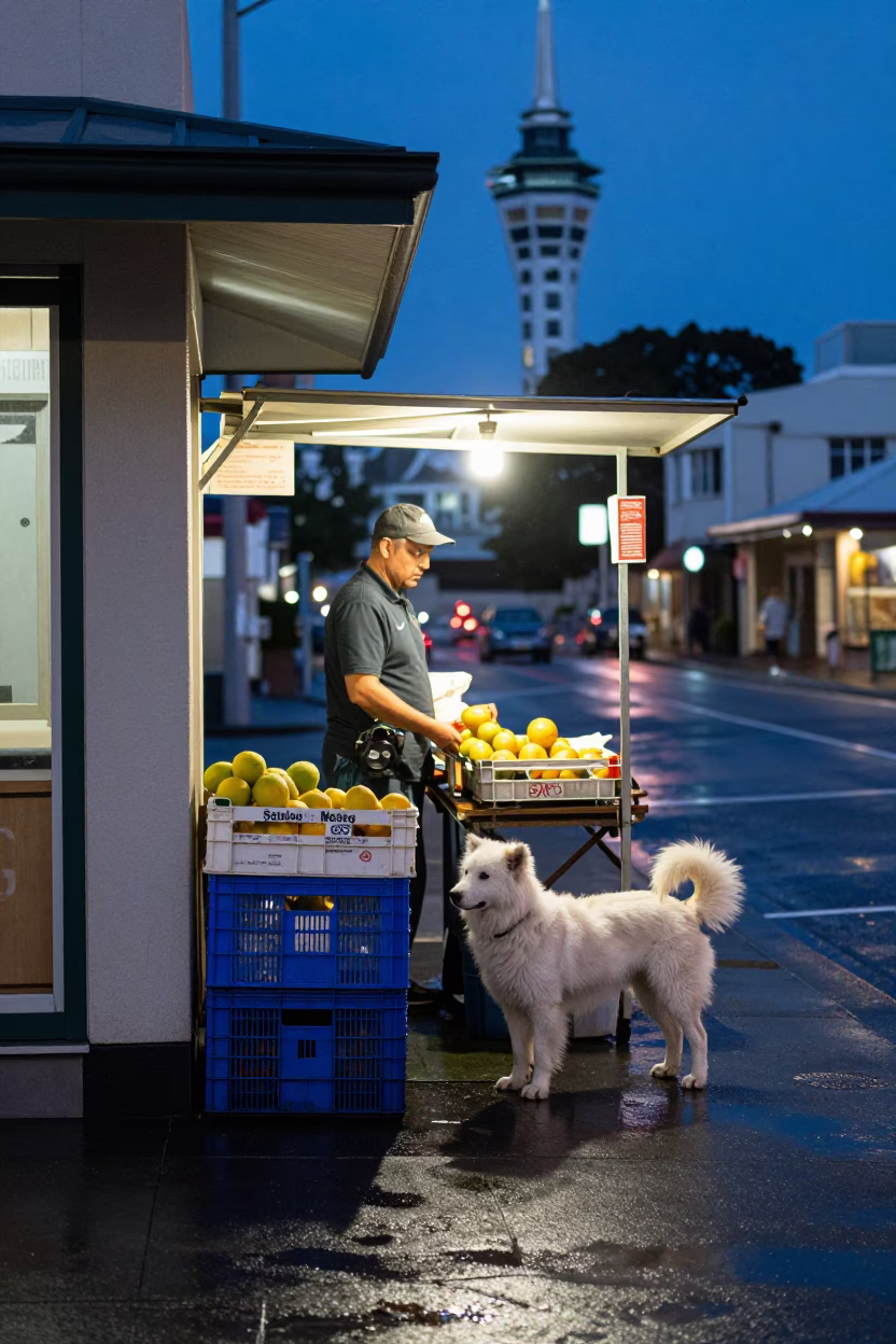 Vendor Stall in Auckland in in Auckland, New Zealand