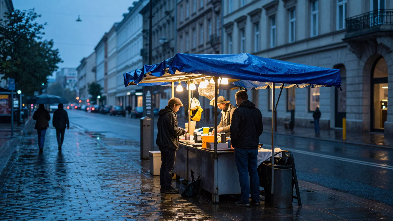 Vendor Stall in Berlin in in Berlin, Germany