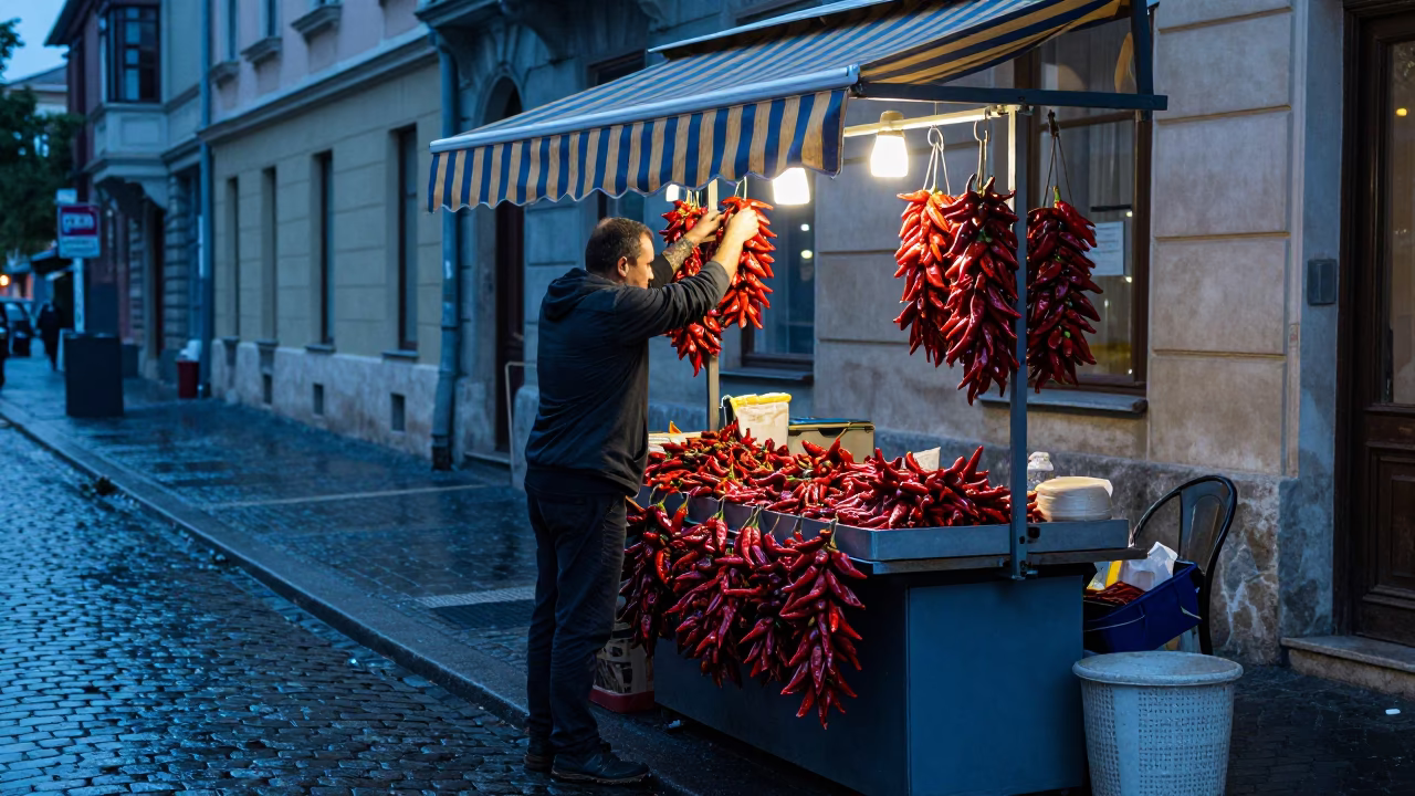 Vendor Stall in Budapest in in Budapest, Hungary
