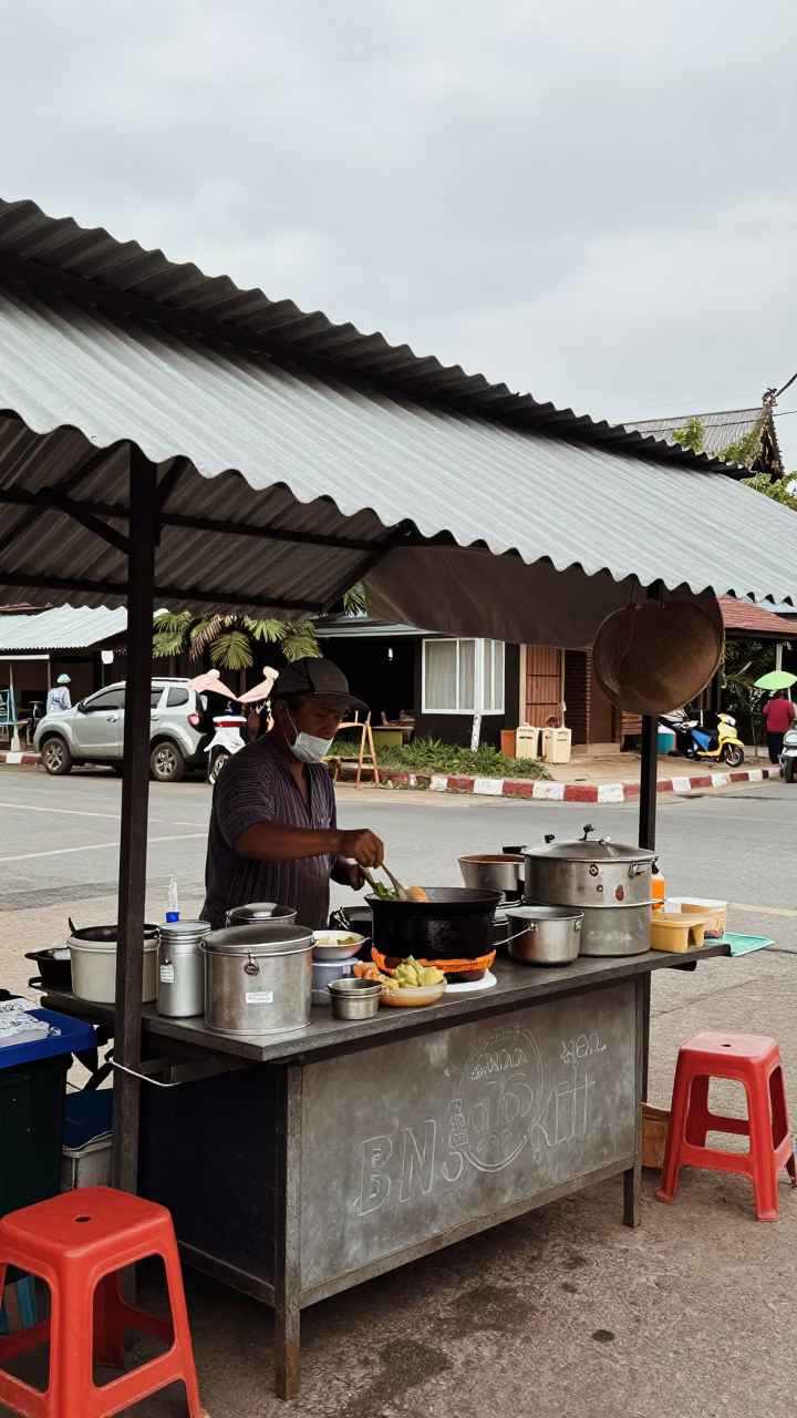 Vendor Stall in Chiang Mai in in Chiang Mai, Thailand