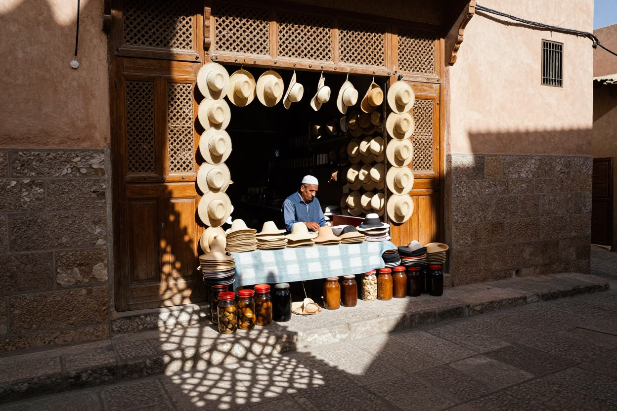 Vendor Stall in Fez in in Fez, Morocco