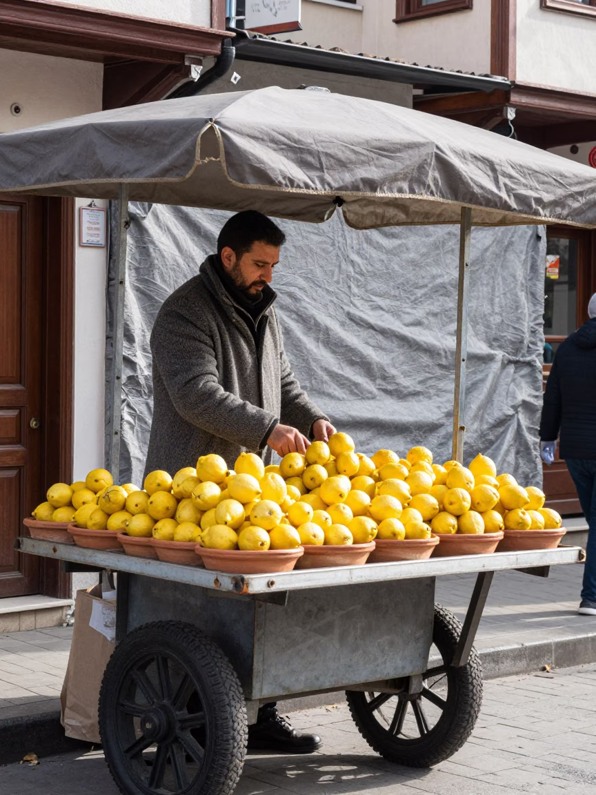 Vendor Stall in Istanbul in in Istanbul, Turkey