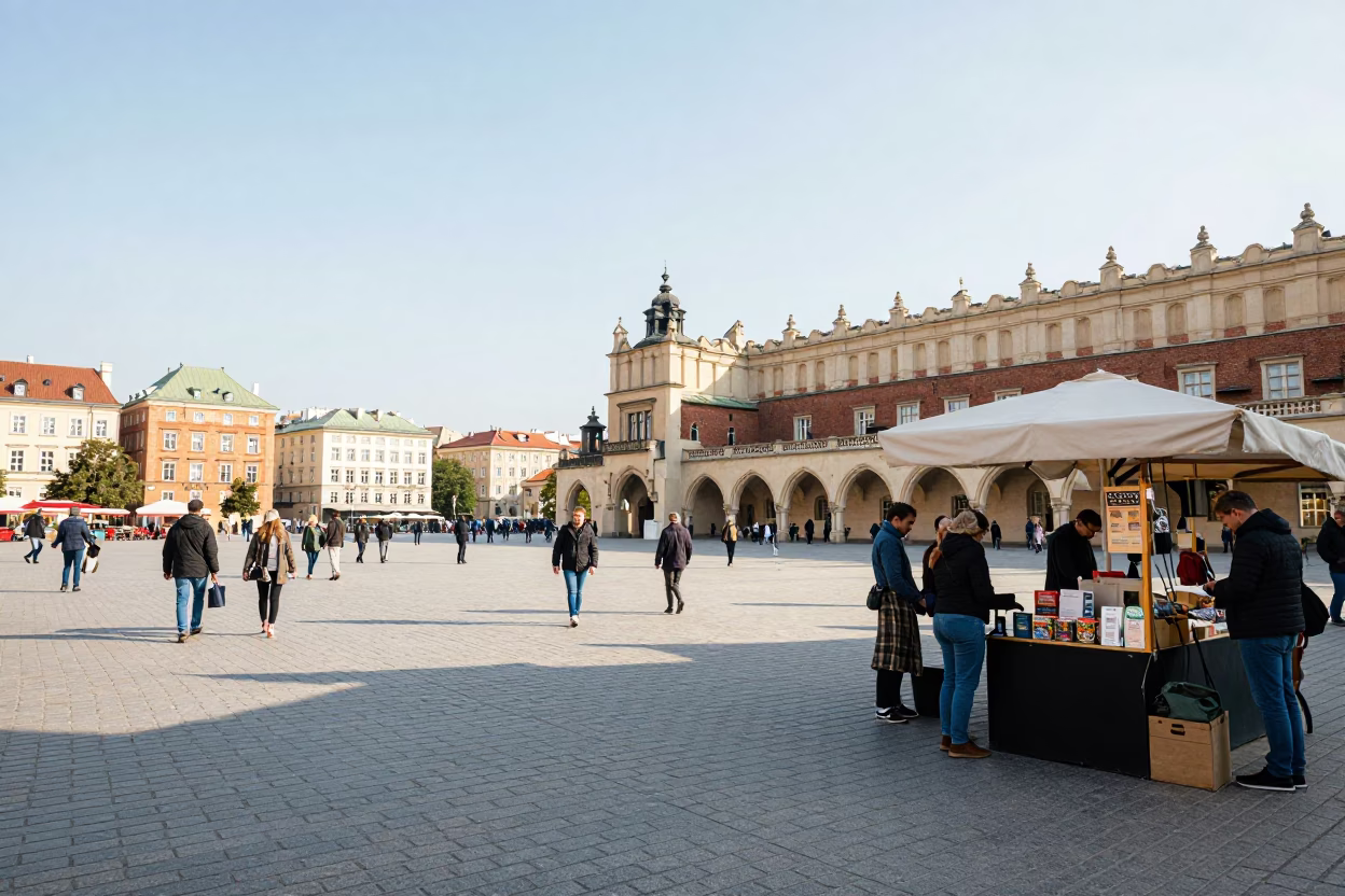 Vendor Stall in Krakow in in Krakow, Poland