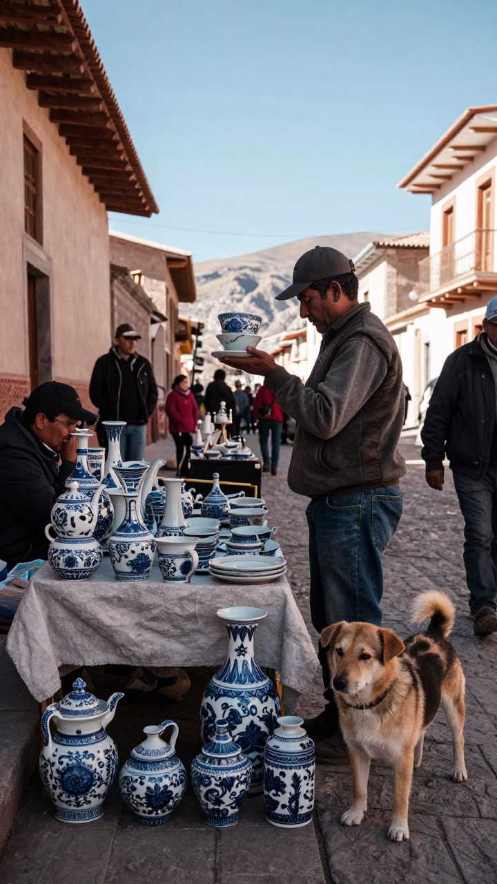 Vendor Stall in La Paz in in La Paz, Bolivia