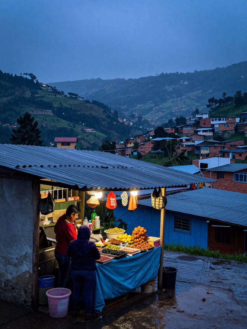 Vendor Stall in Medellin in in Medellin, Colombia
