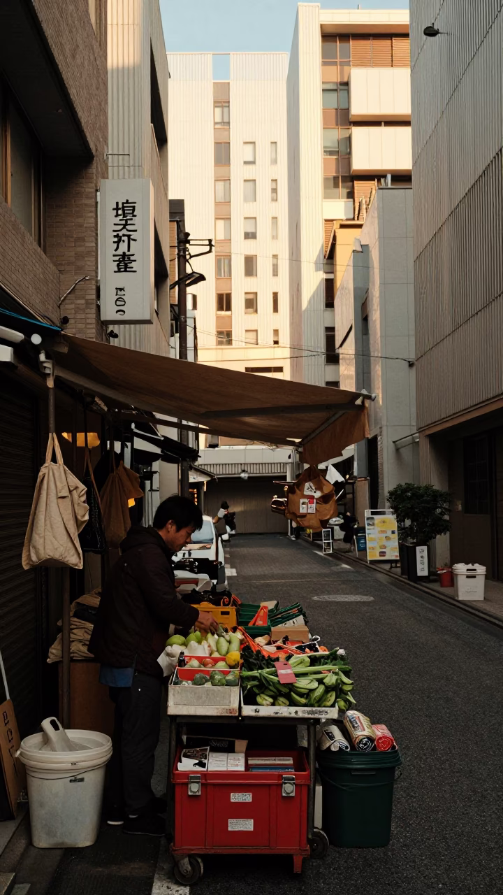 Vendor Stall in Osaka in in Osaka, Japan