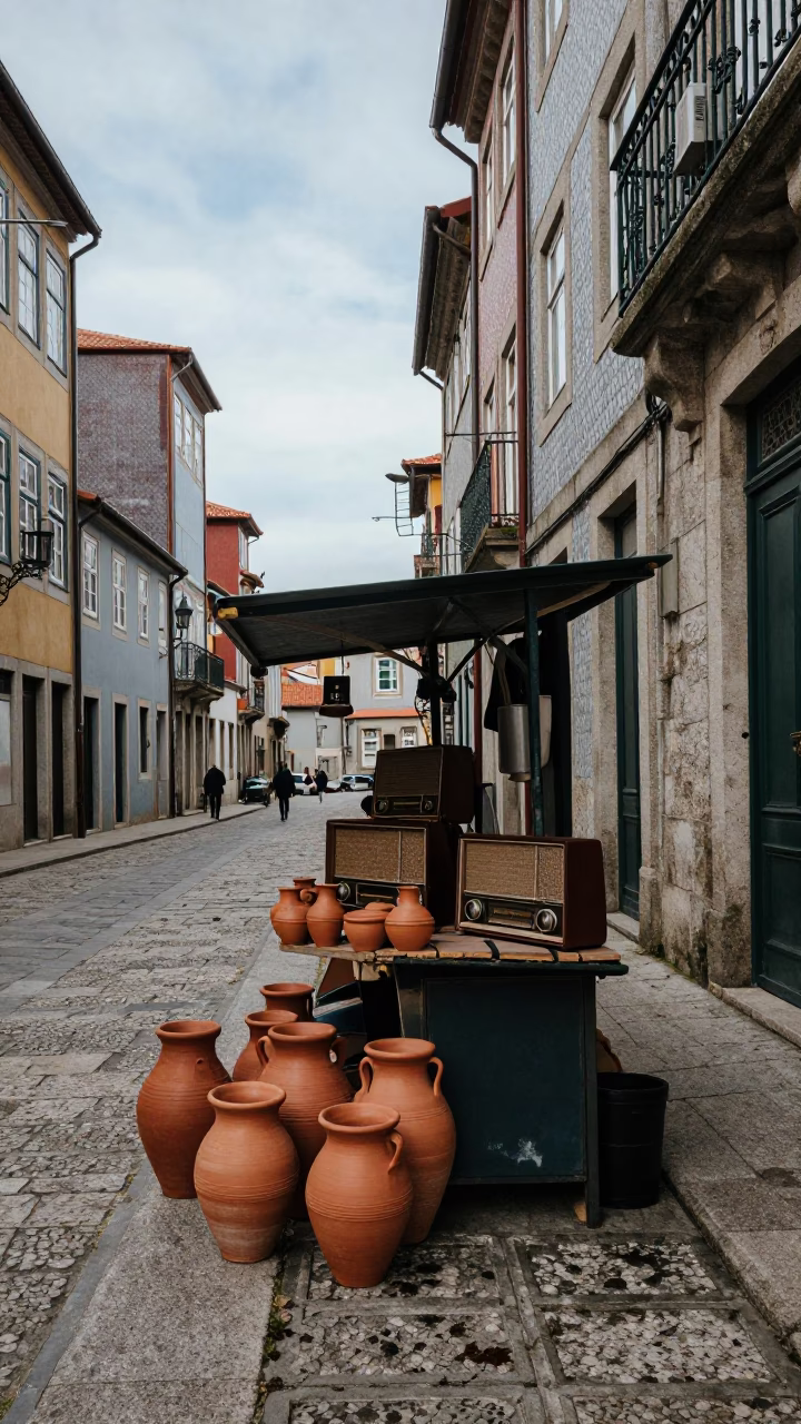 Vendor Stall in Porto in in Porto, Portugal