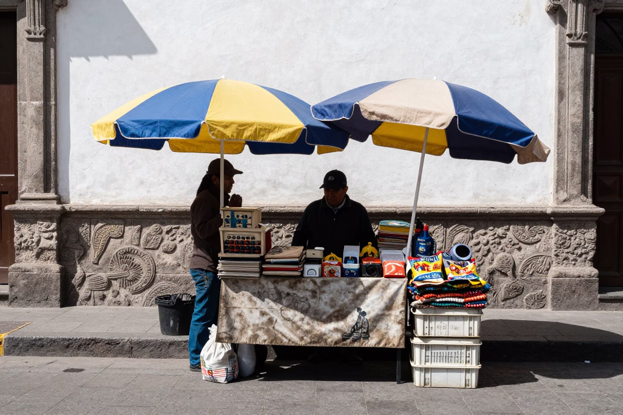 Vendor Stall in Quito in in Quito, Ecuador