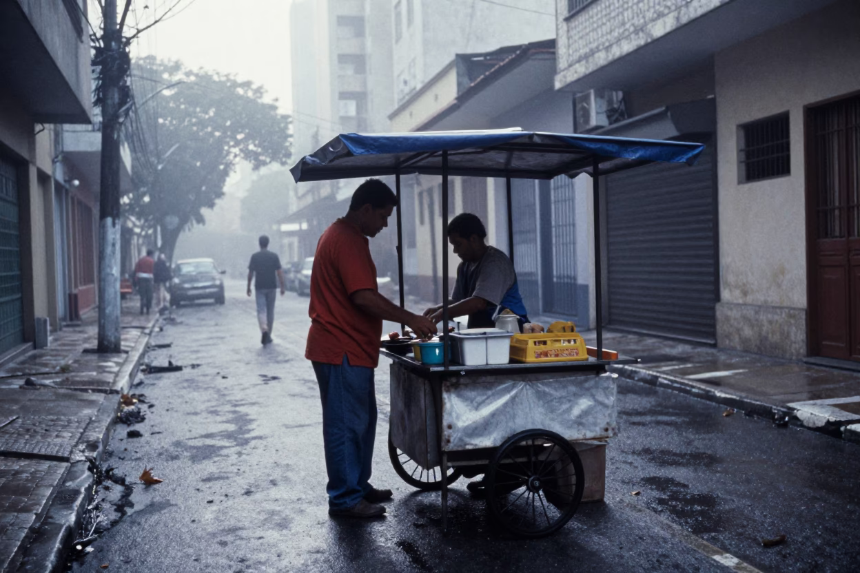 Vendor Stall in São Paulo in in São Paulo, Brazil