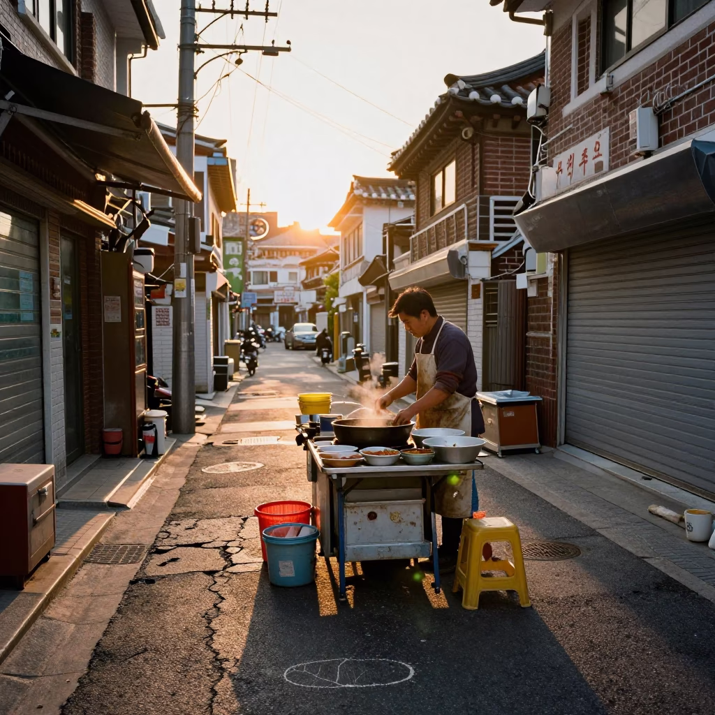 Vendor Stall in Seoul in in Seoul, South Korea