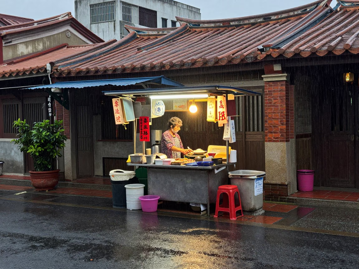 Vendor Stall in Tainan in in Tainan, Taiwan