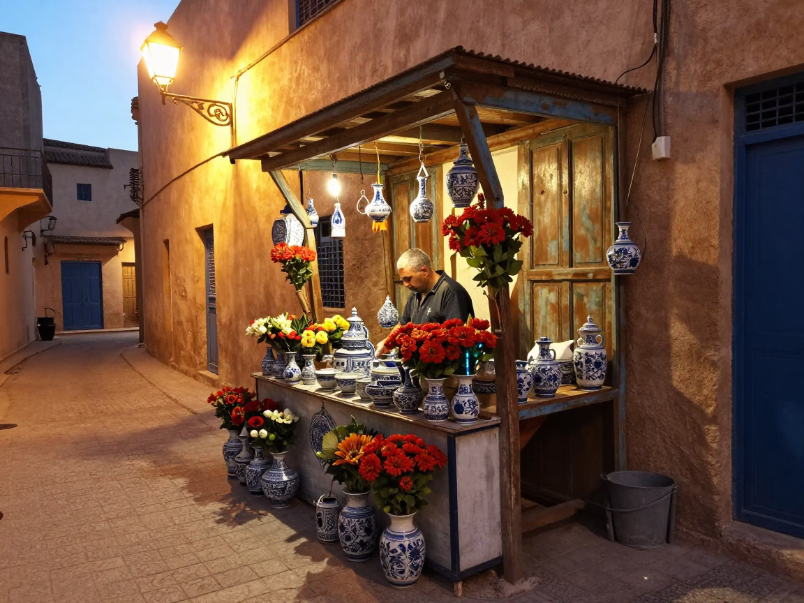 Vendor Stall in Tunis in in Tunis, Tunisia