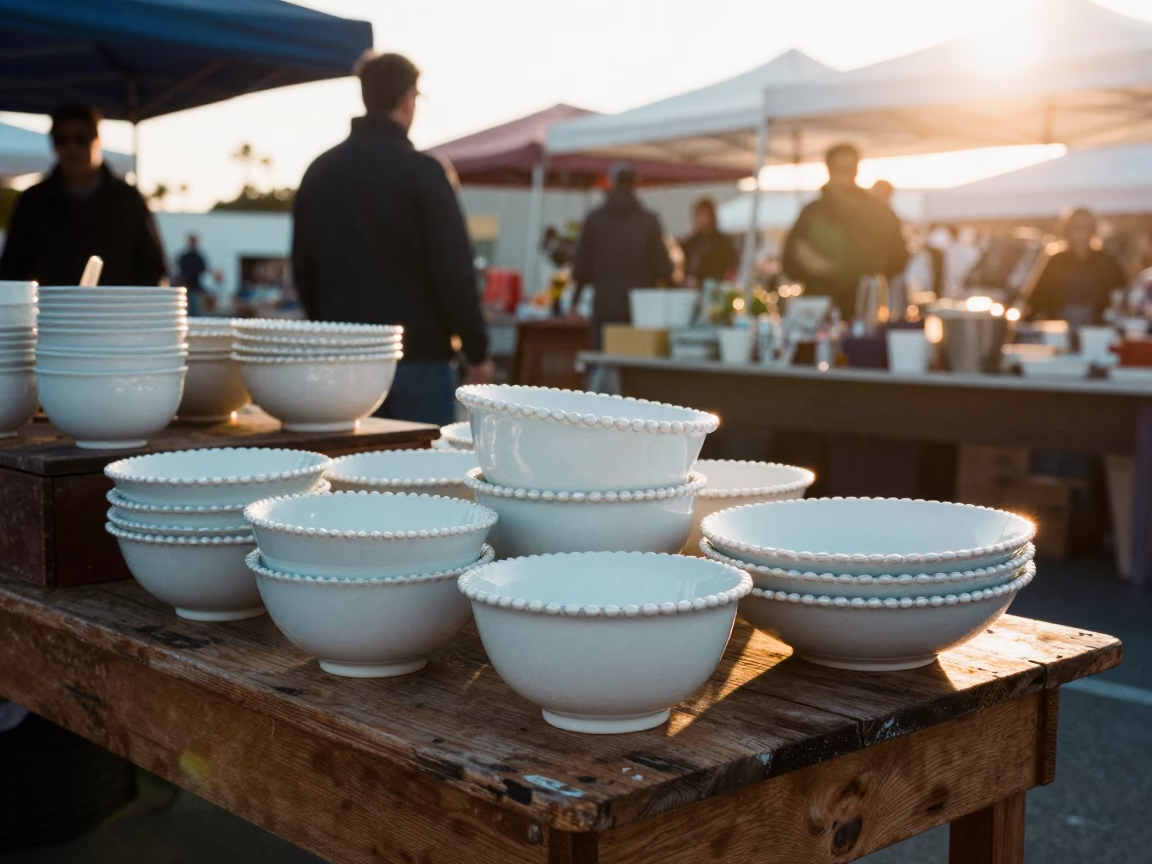 Vendor Stall just after sunrise in San Diego in in San Diego, California, United States