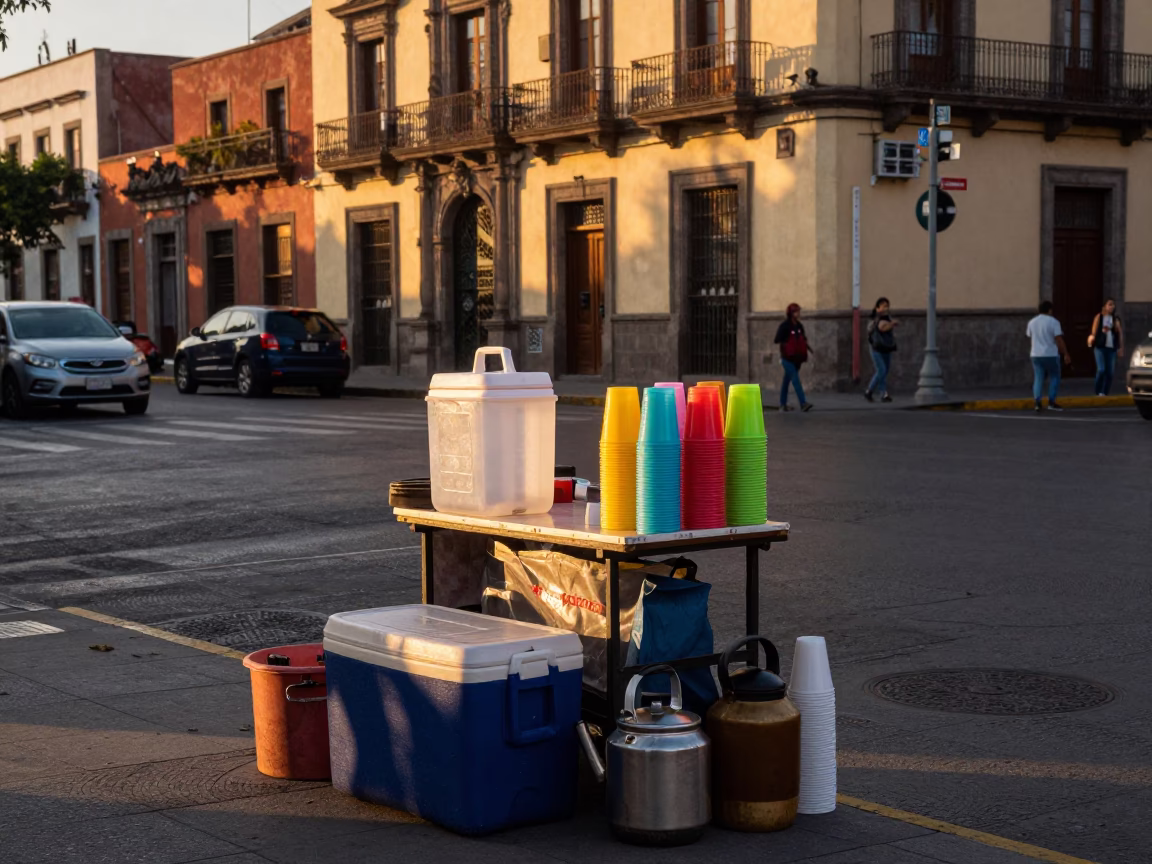 Vendor Stand in Mexico City in in Mexico City, Mexico