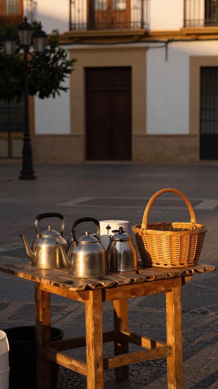 Vendor Table in Valencia in in Valencia, Spain