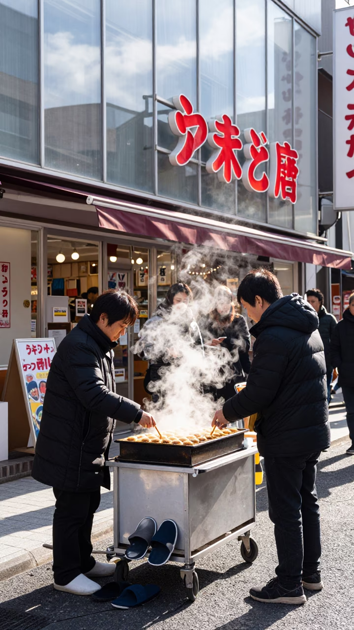 Vendor Transaction in Osaka in in Osaka, Japan
