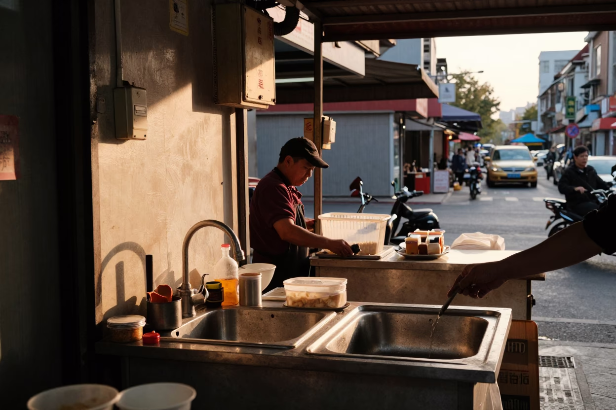 Vendor Workspace in Shanghai in in Shanghai, China